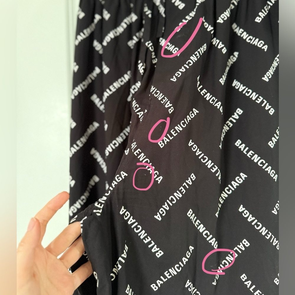 New Balenciaga Bal Diagonal Allover Pyjama Pants $1,450 34 - Picture 10 of 10